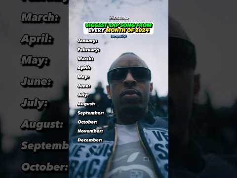 EVERY Month Of 2024s Biggest Rap Song?