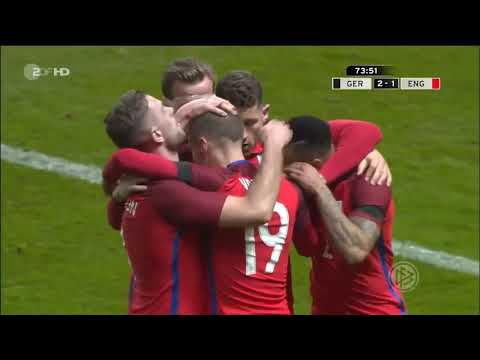 Jamie Vardy back heel flick goal against Germany (First international goal)