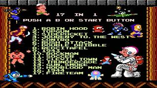 NES 17 in 1 Gameplay : Classic Retro Games Collection