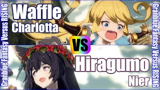 [GBVSR] (4K) Granblue Fantasy Versus Rising Rank match  Waffle (Charlotta) vs Hiragumo (Nier)