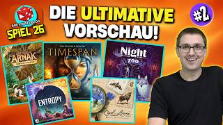 SPIEL 2026: Die ULTIMATIVE Vorschau #2: Arnak, Entropy, Timespan, Carl von Linne uvm.