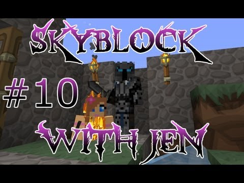Skyblock With Jen - YOU KILLED ME! - Minecraft Let's Play - Ep. 10