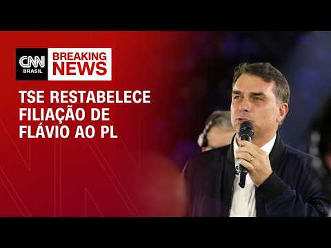 TSE restabelece filiação de Flávio ao PL e libera registro de candidatura | CNN 360°