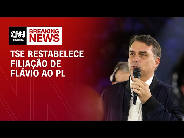 TSE restabelece filiação de Flávio ao PL e libera registro de candidatura | CNN 360°