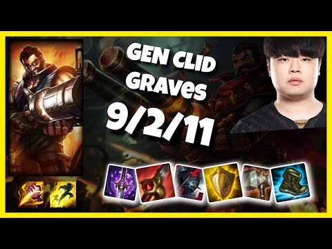 GEN Clid Graves Jungle (9/2/11) Gameplay Replay - Patch 10.18