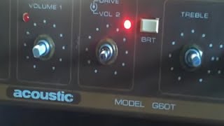 Video thumbnail for Acoustic Control Corp G60T Model 163 Tube Guitar Amp DEMO by The Guitologist