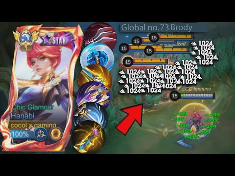 HANABI NEW ABNORMAL DAMAGE!🔥 (must try) HANABI BEST HIGH DAMAGE HACK BUILD 2025!!