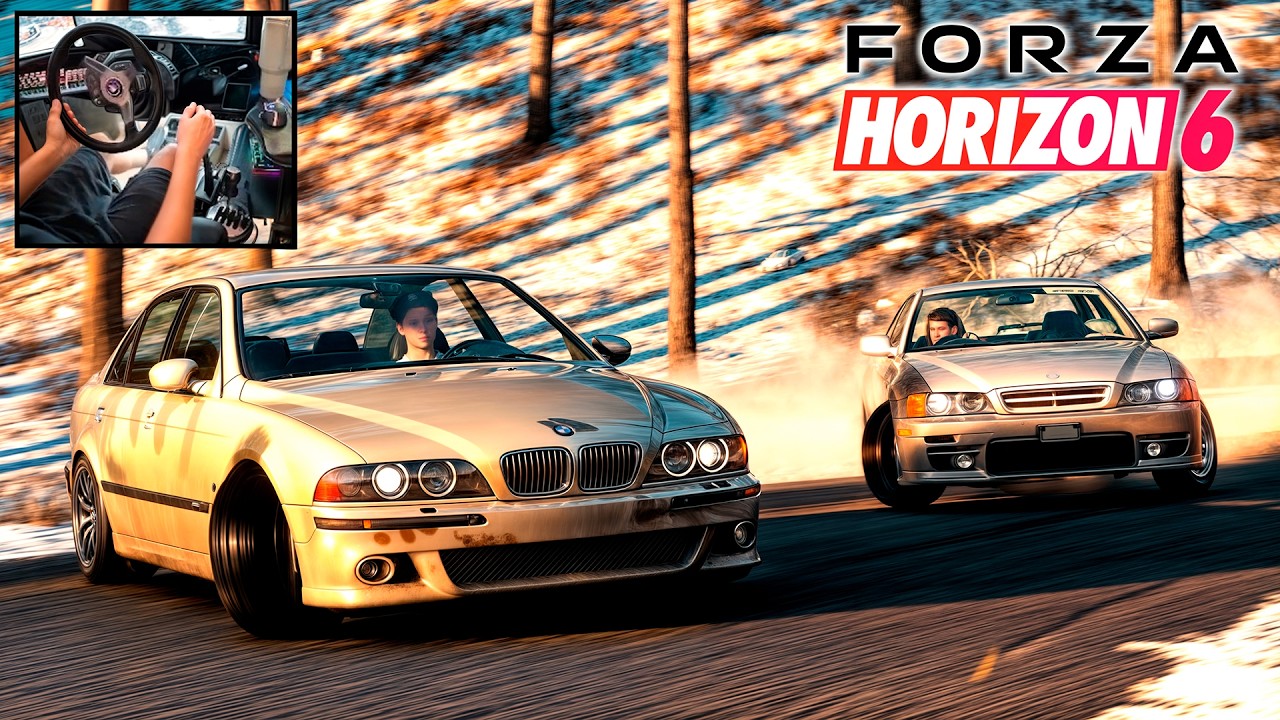 SÓ AS LASANHAS! BMW M5 aspirada e TOYOTA CHASER no Forza Horizon 6
