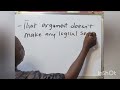 How To Say This Argument Doesn T Make Ang Logical Sense In Hausa Language