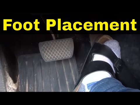 Proper Foot Placement For Gas And Brake Pedals-Driving Lesson For Beginners