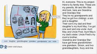 Kid's box 3 unit 1 Family matters