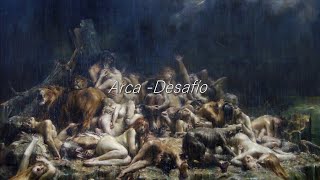 arca - desafío (slowed+reverb+heavy rain sounds) sub. español
