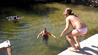 Salto de Alba al agua