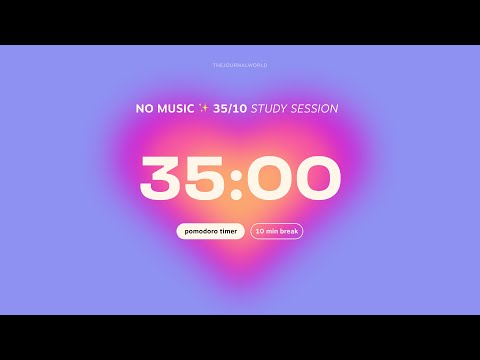 Aesthetic Pomodoro Timer 5x35min 🧸💖 Study with me | Stay focused, productive | Motivation for exam