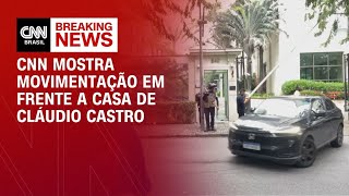 Vídeo: Veja movimentação em frente a casa de Cláudio Castro após operação da PF | LIVE CNN