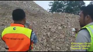 preview picture of video 'Pekerjaan Agregat Sub Base Course Bandara Silangit, Kunjungan Quary Gunung Sipalaki'
