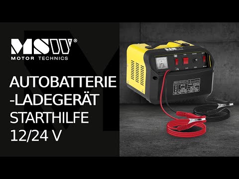 Video - B-Ware Autobatterie-Ladegerät - Starthilfe - 12/24 V - 20/30 A - schräges Bedienfeld