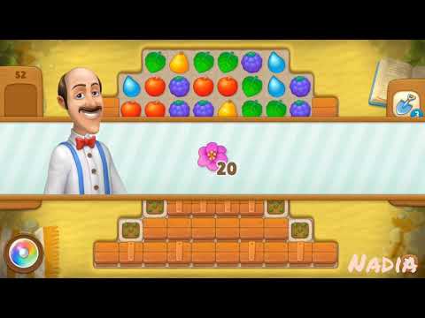 Gardenscapes Level 52. No Boosters used