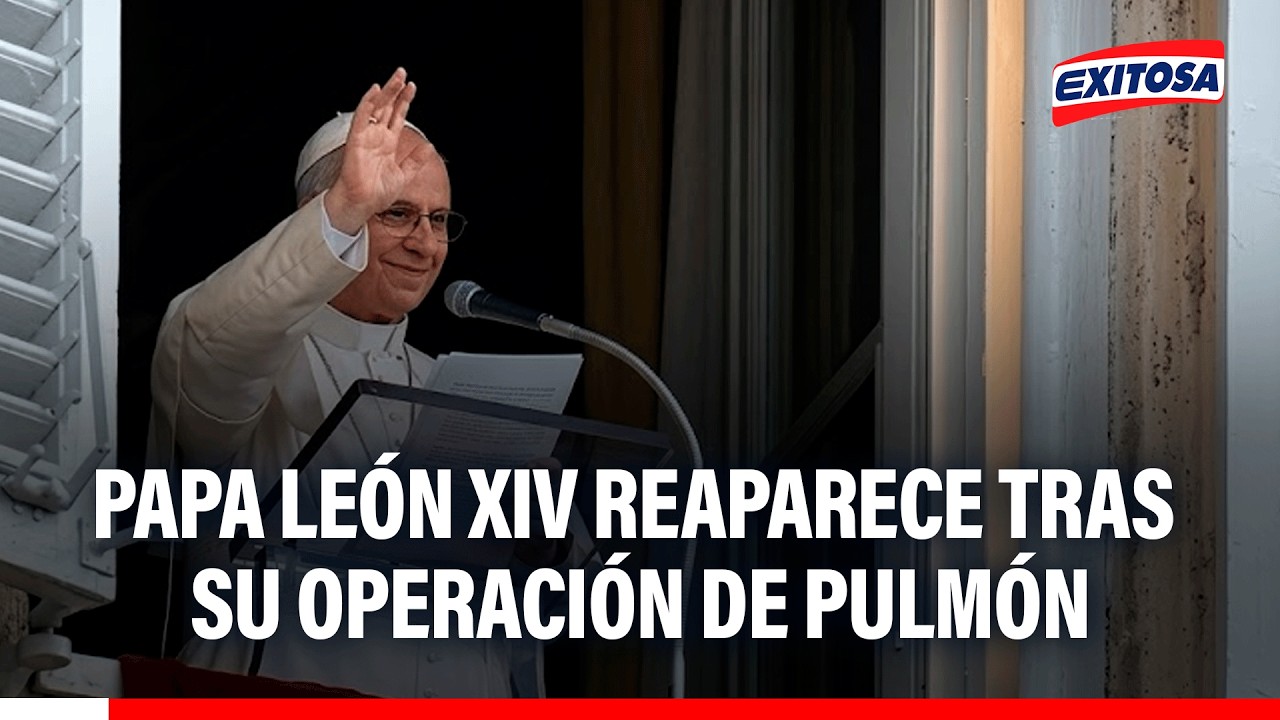 🔴🔵 Papa León XIV reaparece en el rezo del Ángelus en el Vaticano tras su operación de pulmón