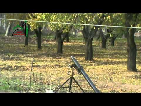 استهداف سرية أحفاد الغوطة بقذائف الهاون مواقع قوات النظام في بلدة عقربا في ريف دمشق