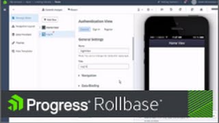 Exposing Rollbase application data to a hybrid mobile app created using the Telerik® Platform 