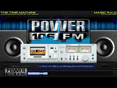 [KPWR] 105.9 Mhz, Power 106 (1986-05-19) Morning Power with Tommy Jackson