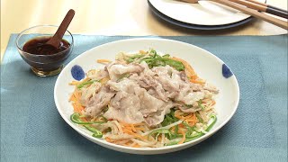 【3分クッキング公式】たっぷり野菜と豚肉のレンジ蒸し 香味ソース