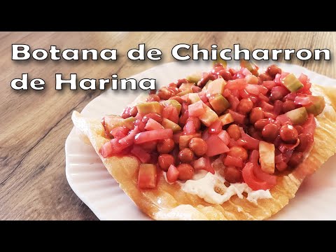 Receta de Como Hacer Botanas Mexicanas | Botana de Chicharron de Harina Muy Facil | Mexican Recipe