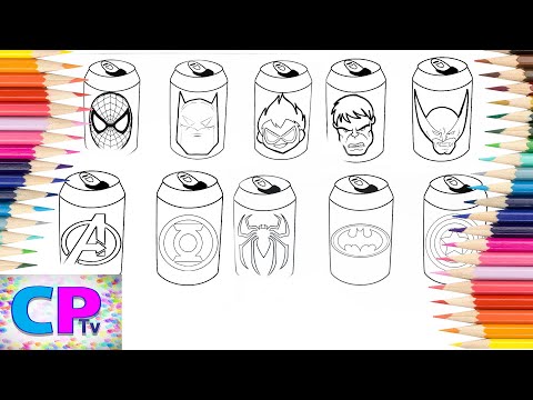 Superheroes Cans Super Speed Coloring Pages,Hulk,Flash,Spiderman,Robin,Wolverine,Batman Coloring