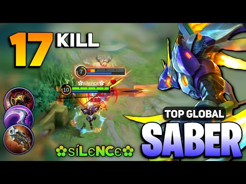 1 LOCK 1 KILL! Monster Saber Gameplay [ Top Global Saber Best Build 2022 ] By ✿ѕílєncє✿ - MLBB