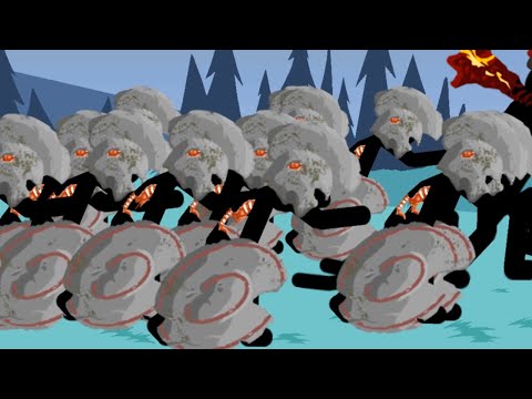 100 Giants Stone VS 100 Big Zombie Bosses Stick War Legacy