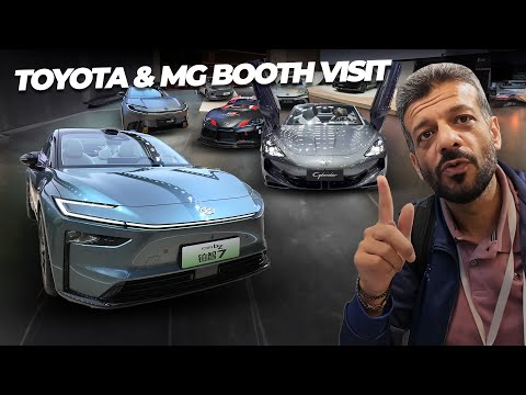 Suneel Visits Toyota & MG Booth At Shanghai Auto Show 2025!
