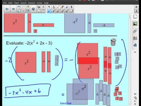 MPM2D - Quadratic Relations - Algebra Tiles