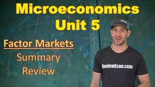 Microeconomics Unit 5 COMPLETE Summary - Factor Markets