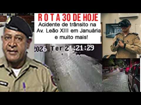 Rota 30. Acidente na Av. Leão XIII em Januária. Confira as imagens e muito mais!