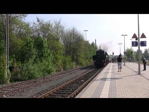 Der Osterexpress der FME fährt in Nürnberg-Nordost ein