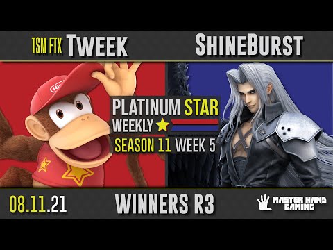 PSW S11:W5 - TSM FTX | Tweek (Diddy Kong) Vs. ShineBurst (Sephiroth) - WR3