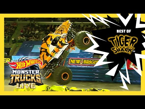 BEST OF TIGER SHARK'S CAR CRUSHING! | Monster Trucks LIVE | @HotWheels