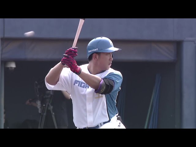 【ファーム】右中間スタンドへの一発!! ファイターズ・有薗直輝 先制の2ランホームランを放つ!! 2025年4月19日 北海道日本ハムファイターズ 対 オイシックス新潟アルビレックスBC