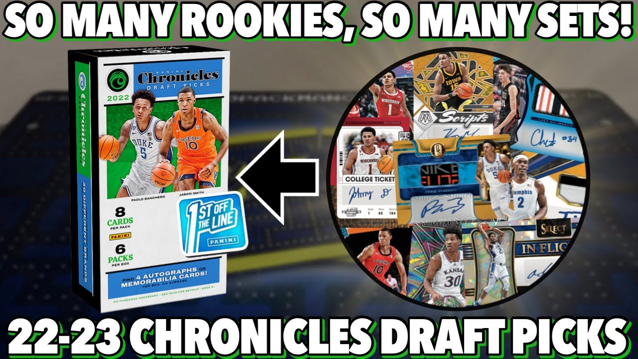 20+ SETS FT. THE NEW ROOKIES! 2022-23 Panini Chronicles Draft Picks Basketball FOTL Hobby Box Review