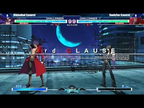 UNIEL Grand Finals @ Winter Brawl 9 - SonicFox (Carmine) vs BlaiseGod (Gordeau) [720p/60fps]