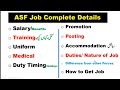 ASF Jobs Salary ASF Jobs Training ASF Jobs Medical Information ASF Uniform Question