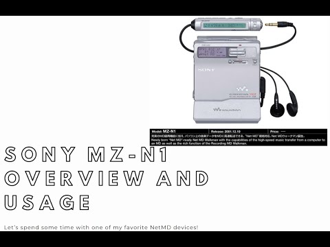 Sony MZ-N1 Overview and Usage - One of my Favorite Sony MiniDisc Recorders (NetMD) and Remote