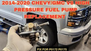 2014-2020 Chevy Silverado Tahoe,Suburban GMC Yukon high pressure pump replacement w/ P0172 P0175