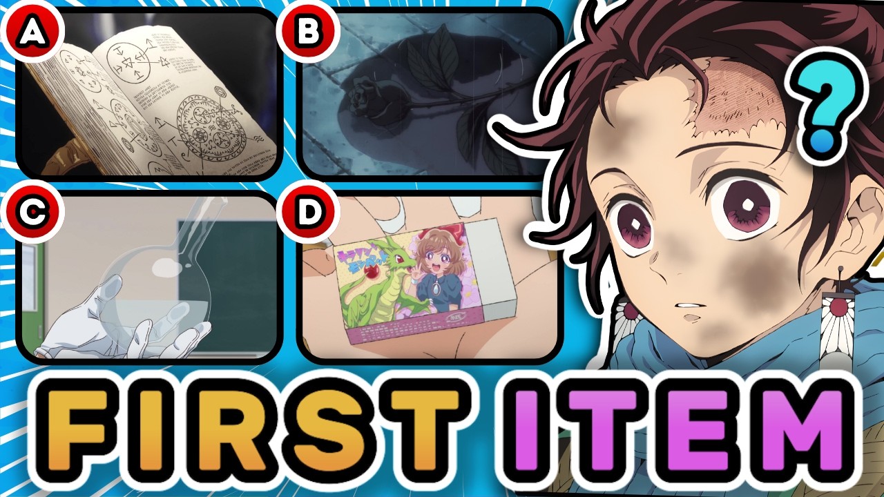 👒 Identify the Anime by the FIRST OBJECT shown in each SHOW🔥 Anime Quiz