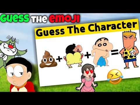 Shinchan And Nobita, Oggy Jack Guess The Emoji Challenge Gone Very Funny 🤣