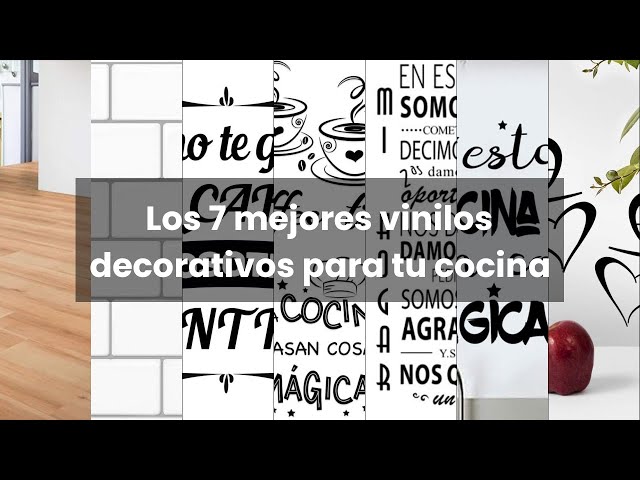 Vídeo relacionado con Pegatina Decorativa Cocina Restaurante Bar. Vinilo para cocina y cafetería restaurante. Decoración cocinas pegatinas pared (LAS BUENAS IDEAS EMPIEZAN, 20cm (ancho) x 30cm (alto))