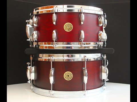 Gretsch USA Custom 6.5" x 14" 20-Lug Snare Drum w/ VIDEO! Satin Rosewood - Tone Control image 8