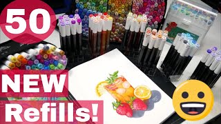 Ohuhu releases 50 NEW Refill colors! How to Refill Your Markers & Art with New Honolulu 2 Markers!
