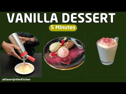Airy Vanilla Foam in 5 Minutes – Elegant Dessert Garnish with a Siphon